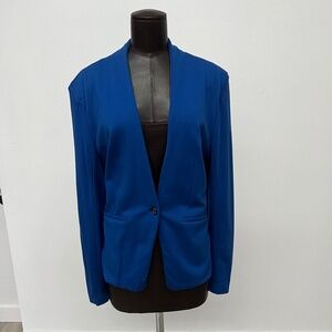 Royal Blue Single Button Blazer | Women’s Workwear Jacket